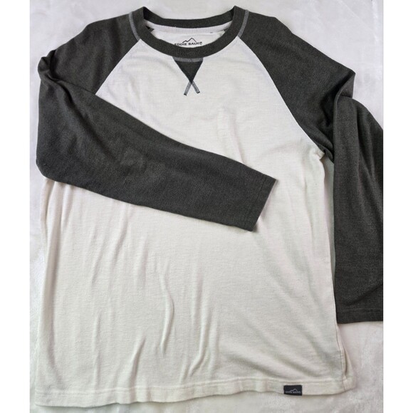 Eddie Bauer Men’s  White Large Crew Lightweight Shirt - Picture 1 of 6